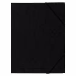 Exacompta 555411E, Flap folder, A4, Carton, Noir, 250 feuilles, 355 g/m²