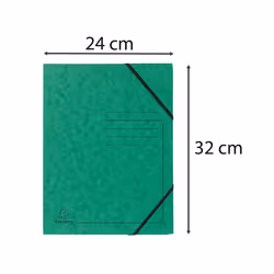 Exacompta 555413E fichier Carton Vert A4