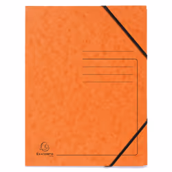 Exacompta 555414E, Flap folder, A4, Carton, Orange, 250 feuilles, 355 g/m²