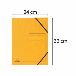 Exacompta 555419E fichier Carton Jaune A4