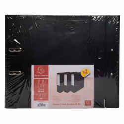Exacompta 918401SE, Expansion d'un dossier, A4, Polypropylène (PP), Noir, Mat, 600 feuilles