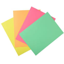 Exacompta Jura 250 Carton Bleu, Crème, Vert, Rose, Jaune A4