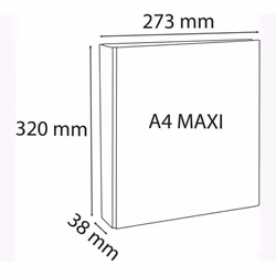 Exacompta 51841BE classeur à anneaux A4 Bleu