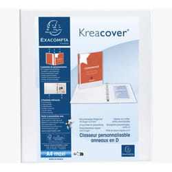 Exacompta 51826E classeur à anneaux A4 Blanc