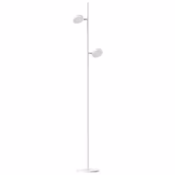 Lampadaire led declic 2 Lampadaire-liseuse LED 11W avec deux réflecteurs rotatifs 2 x 5,5W (2x500 lm=1000 lm - 4000 K°). Méta ...