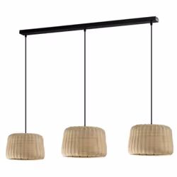 Aluminor - Suspension Suspension xenia noir et Osier