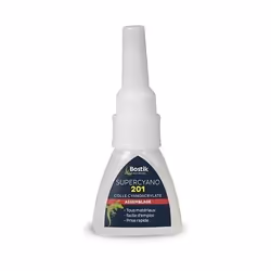 Colle SUPERCYANO 201 Tube 20 G – BOSTYK - 30506100 - Universelle Temps de prise moyen Colle polyvalente instantanée Températu ...