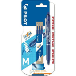 Roller effaçable - PILOT - Frixion Ball Clicker - Pointe Moyenne - Rechargeable - Encre Bleue