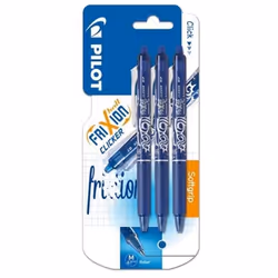 PILOT - Rollers effacables - Frixion Ball Clicker X3 - Pointe Moyenne - Encre bleue