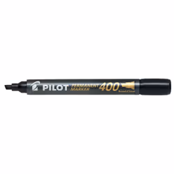 Pilot 400 marqueur indélébile Pointe biseautée Noir 20 pièce(s)