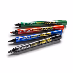 Pilot 400 marqueur indélébile Pointe biseautée Noir 20 pièce(s) - Vue supplémentaire 5