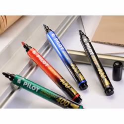 Pilot 400 marqueur indélébile Pointe biseautée Noir 20 pièce(s) - Vue supplémentaire 6