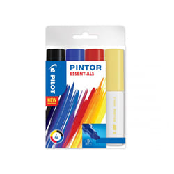 Pilot Pintor marqueur 4 pièce(s) Pointe du marqueur Noir, Bleu, Rouge, Jaune