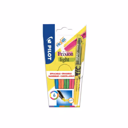 Pilot FriXion Light, Multicolore, Multicolore, 6 couleurs, 3,3 mm, 4 mm, Garçon/Fille