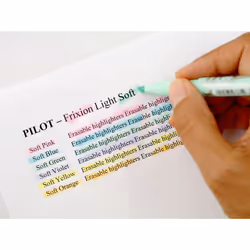Pilot FriXion Light Soft marqueur 6 pièce(s) Pointe biseautée Bleu, Vert, Orange, Rose, Violet, Jaune