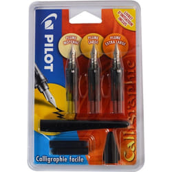 Stylo plume de calligraphie Plumix - PILOT - Kit de 3 corps - Noir - Plume - Non rechargeable