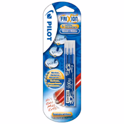 Pilot FriXion Ball, Bleu, Bleu, 0,7 mm, Ampoule, 3 pièce(s)
