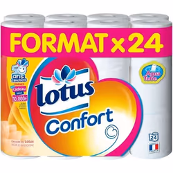 LOTUS Papier hygiénique confort 24 Rouleaux