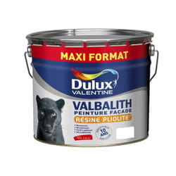 Peinture Façade Valbalith Mat Blanc 12 L - Dulux Valentine