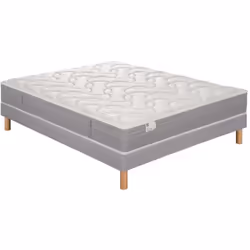 Ens L INDISPENSABLE 160x200 matelas H26 ressort ensachés, ferme, sommier