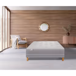 Ens LE VISIONNAIRE 180x200 matelas H27 ressort ensachés, ferme, 2 sommiers