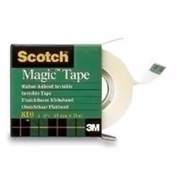 Scotch Magic Tape 810 Adapté à une utilisation à l'intérieur 66 m Fibre, Papier Blanc