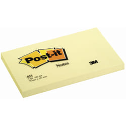 3M 655Y Post-it Carré Jaune Auto-adhésif