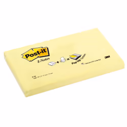 Post-It R350, Jaune, 127 mm, 76 mm, 100 feuilles