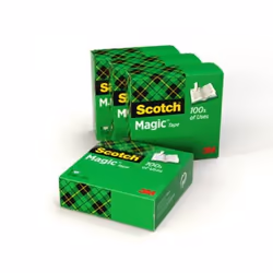 Scotch 7100027116 Adhésif de bureau 33 m Transparent 4 pièce(s)