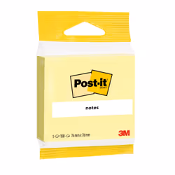 Post-It 6820, Carré, Jaune, Papier, 76 mm, 76 mm, 100 feuilles