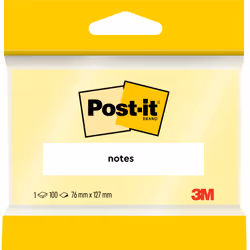 Post-It 6830 Rectangle Jaune 100 feuilles Auto-adhésif