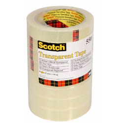 Scotch 7100194348 Adhésif de bureau 66 m Acrylique, Polypropylène (PP) Transparent 8 pièce(s)