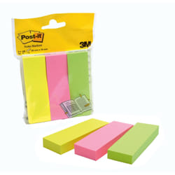 3M 671-3 Post-it Rectangle Vert, Rose, Jaune 100 feuilles Auto-adhésif