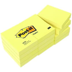 Post-It 653GE étiquette auto-collante Jaune 12 pièce(s)