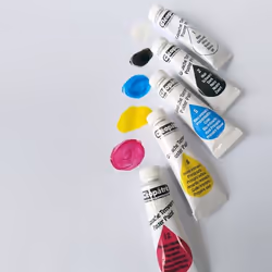 Cleopatre BL5PGN10, Noir, Bleu, Magenta, Blanc, Jaune, Gouache, 10 ml, 5 pièce(s)