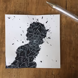 Cleopatre EDC55-2, Noir, Peinture à l'encre, 1 pièce(s)