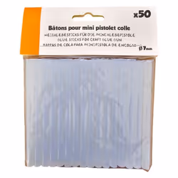 Bâtons de colle - Cléopâtre - Recharge - 7mm diamètre - 100mm longueur - 50 pièces