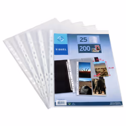 Viquel 011316 06, Transparent, Polypropylène (PP), 8 cartes, A4, 100 x 150 mm, 0,09 mm
