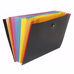 Viquel 110087, Envelope folder, Polypropylène (PP), Noir, Bleu, Vert, Orange, Violet, Rouge, Jaune, Paysage, A4, 1 pièce(s)