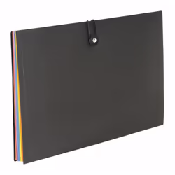 Viquel 110087 Envelope folder Polypropylène (PP) Noir, Bleu, Vert, Orange, Violet, Rouge, Jaune