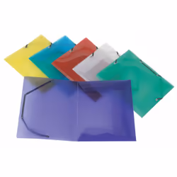 Viquel Chemise Trois Rabats A5 Ppglas, A5, Plastique, Multicolore, Mat, Portrait, Corbeille à courrier