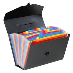 Viquel 117487 Dossier manila Polypropylène (PP) Noir, Bleu, Vert, Orange, Violet, Rouge, Jaune