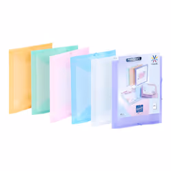 Viquel 133947, Envelope folder, A4, Polypropylène (PP), Couleurs assorties, Paysage, 1,5 cm