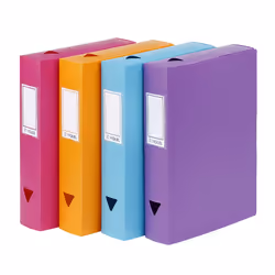 Viquel 142187-03, Couleurs assorties, Bleu, Orange, Rose, Violet, Polypropylène (PP), A4, 60 mm, France
