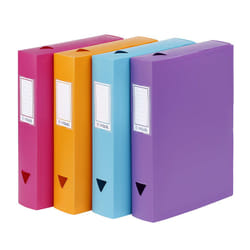 Viquel 142187-03 boîte à archive Couleurs assorties, Bleu, Orange, Rose, Violet Polypropylène (PP)