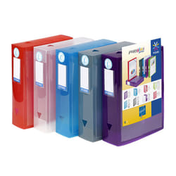 Viquel 143139-02 boîte à archive Couleurs assorties, Bleu, Gris, Rouge, Transparent, Violet Polypropylène (PP)