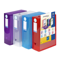 Viquel 144139-01 boîte à archive Couleurs assorties, Bleu, Rouge, Transparent, Violet Polypropylène (PP)