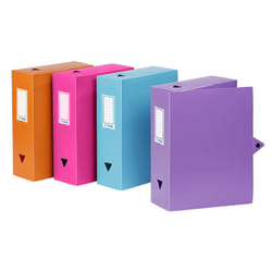 Viquel 144187-01 boîte à archive Couleurs assorties, Bleu, Orange, Rose, Violet Polypropylène (PP)