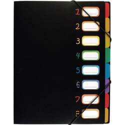 VIQUEL - Trieur 8 compartiments Rainbow Class en plastique - Format A4