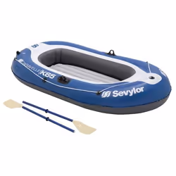 Sevylor KK65, Baignade, divertissement, Bateau gonflable, Bleu, Gris, Blanc, PVC, 2 personne(s), 165 kg